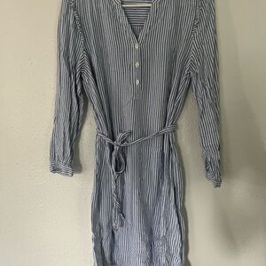Old Navy Blue and White Striped Dress